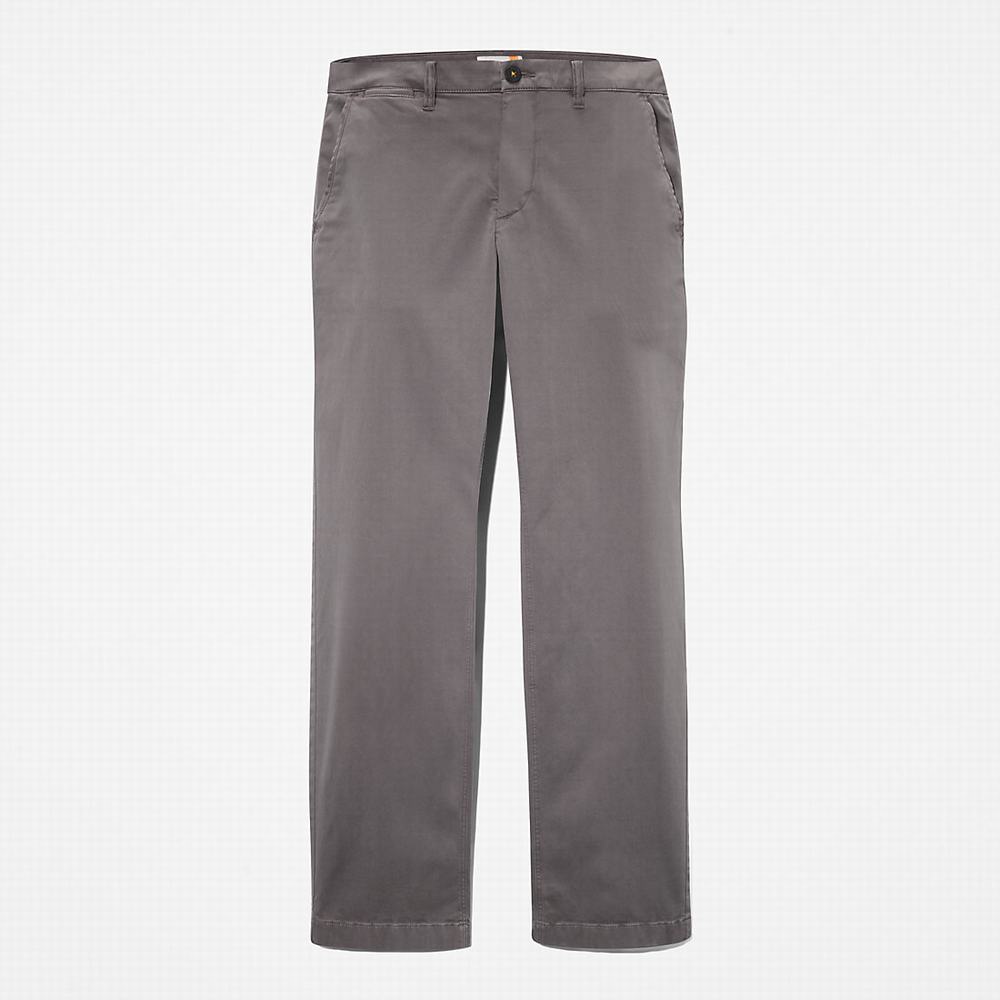 Pánské Kalhoty Timberland Ultrastretch Chino Trousers with Anti-Odour Treatment Šedé | TI14325-971