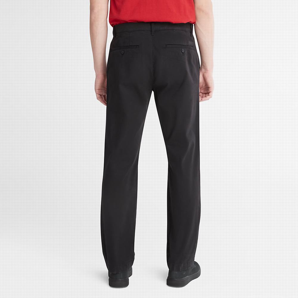 Pánské Kalhoty Timberland Ultrastretch Chino Trousers with Anti-Odour Treatment Černé | TI34872-491