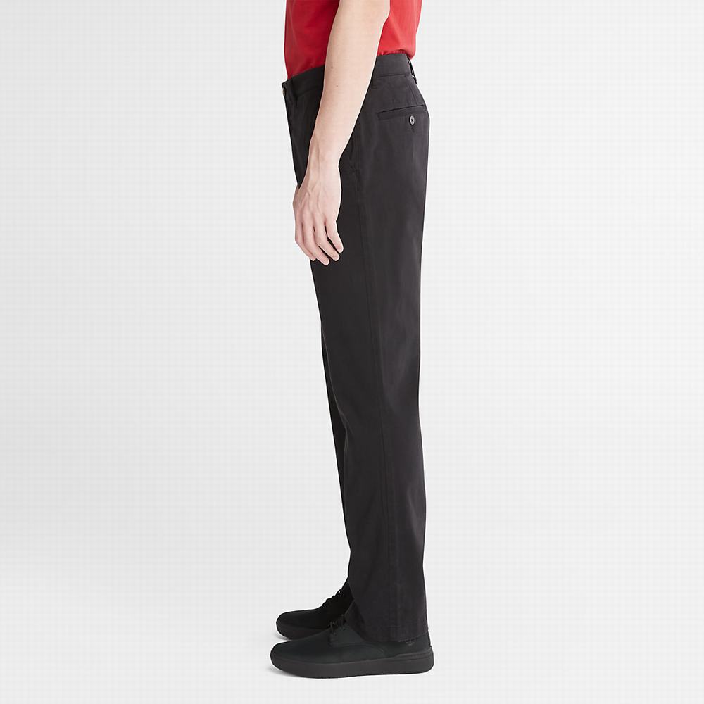 Pánské Kalhoty Timberland Ultrastretch Chino Trousers with Anti-Odour Treatment Černé | TI34872-491