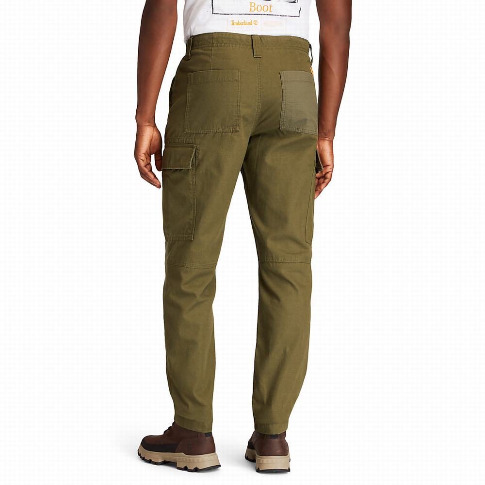 Pánské Kalhoty Timberland Utility Cargo Tmavě Zelene | TI21438-809