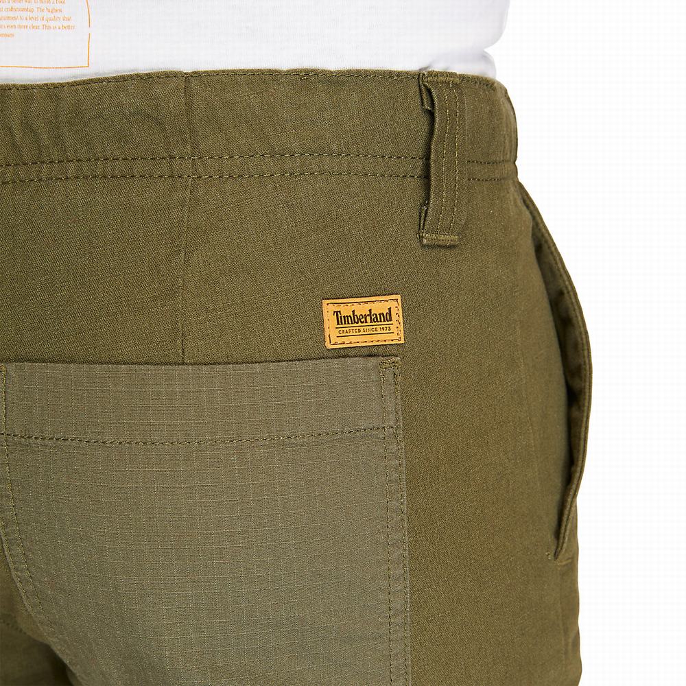 Pánské Kalhoty Timberland Utility Cargo Tmavě Zelene | TI21438-809