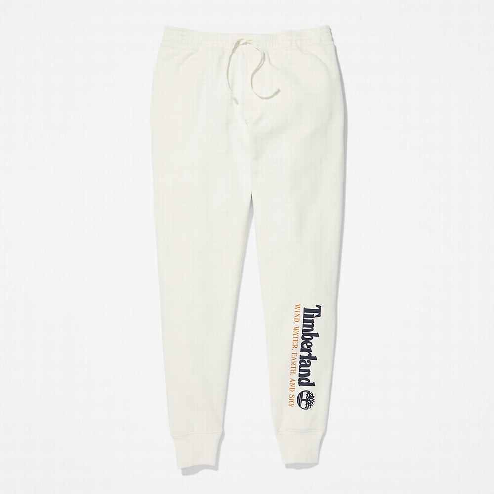 Pánské Kalhoty Timberland Vítr, Vody, Earth, and Sky™ Sweatpants Bílé | TI06745-028