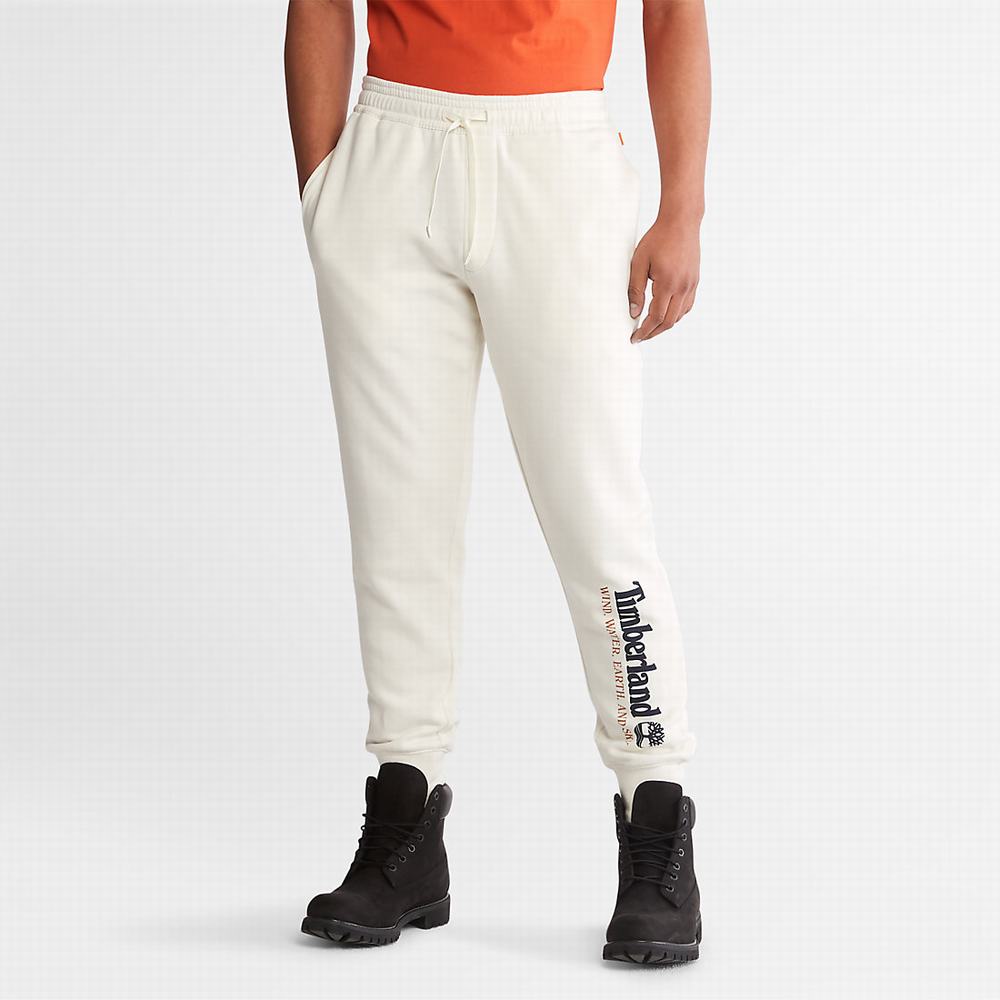 Pánské Kalhoty Timberland Vítr, Vody, Earth, and Sky™ Sweatpants Bílé | TI06745-028