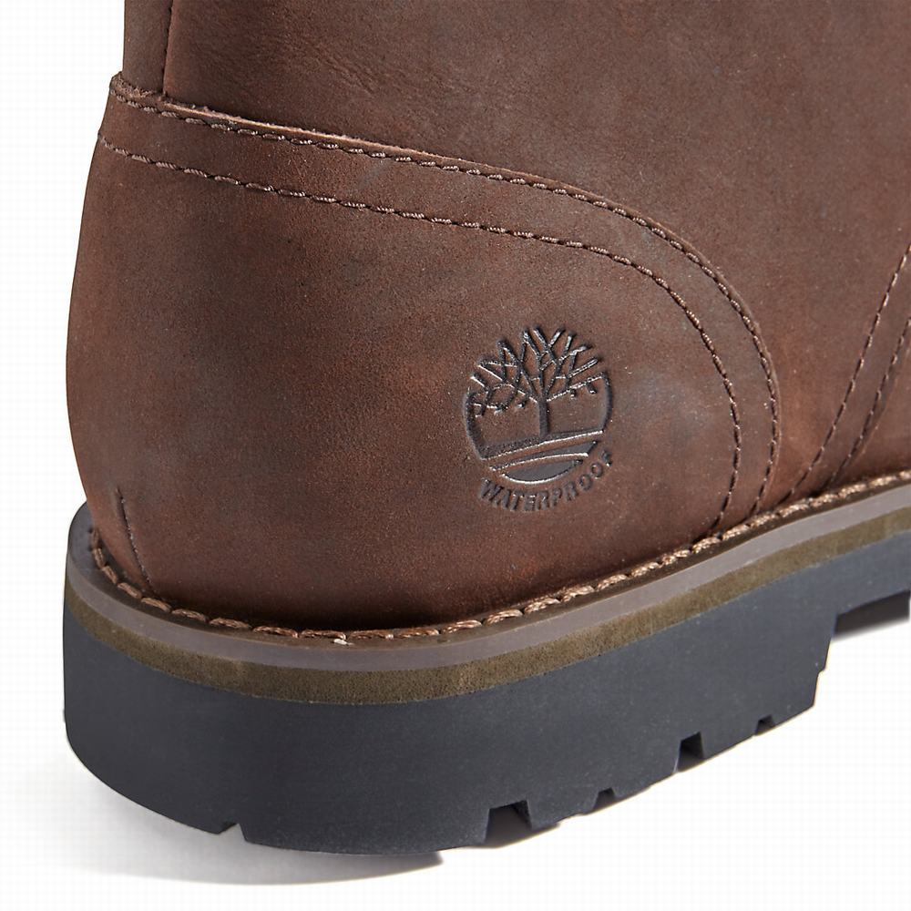 Pánské Kotníkové Boty Timberland Alden Brook Waterproof Chukka Tmavě Hnědé | TI38570-462