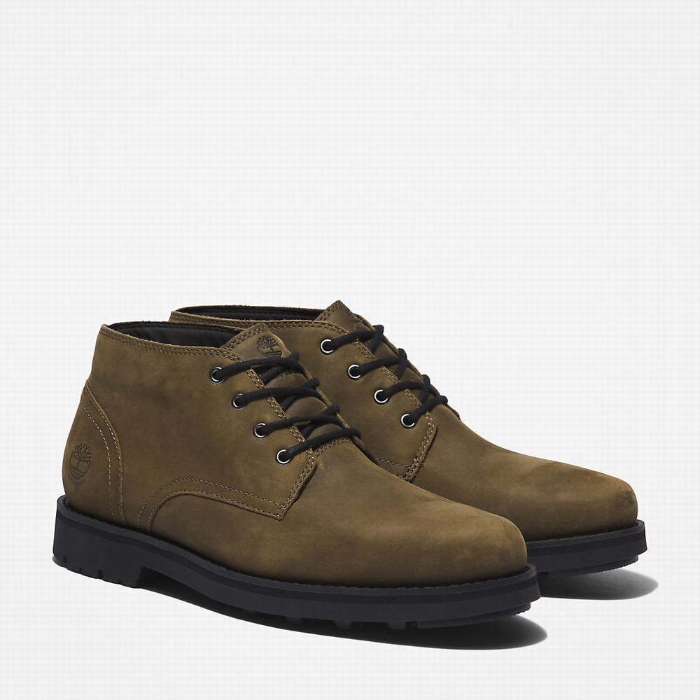 Pánské Kotníkové Boty Timberland Alden Brook Waterproof Chukka Zelene | TI74138-216