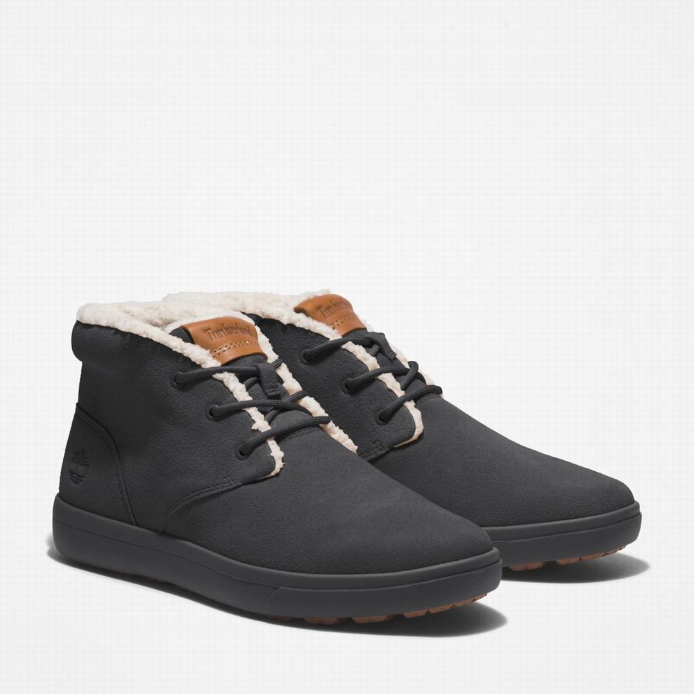 Pánské Kotníkové Boty Timberland Ashwood Park Warm-Podšité Chukka Černé | TI02583-432