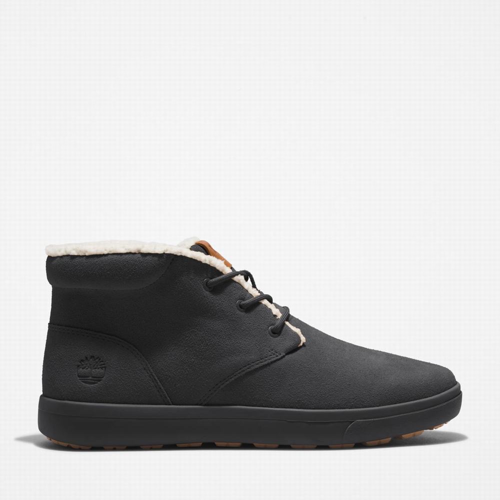 Pánské Kotníkové Boty Timberland Ashwood Park Warm-Podšité Chukka Černé | TI02583-432