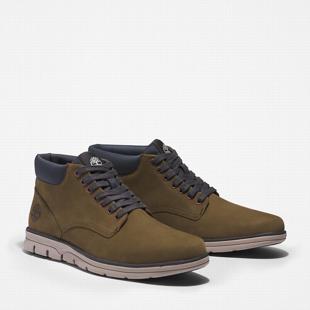 Pánské Kotníkové Boty Timberland Bradstreet Leather Chukka Zelene | TI53964-174