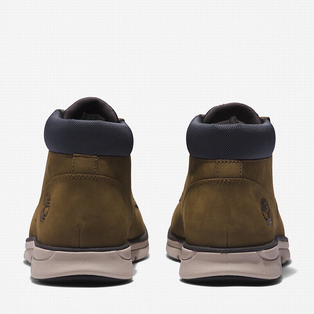 Pánské Kotníkové Boty Timberland Bradstreet Leather Chukka Zelene | TI53964-174