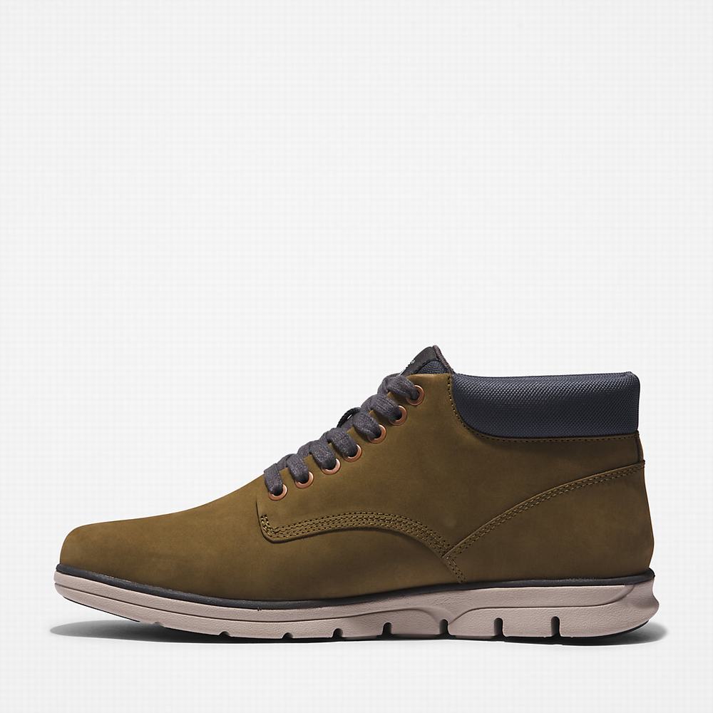 Pánské Kotníkové Boty Timberland Bradstreet Leather Chukka Zelene | TI53964-174