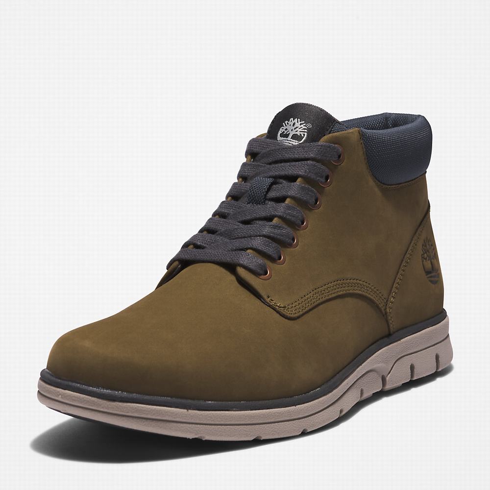 Pánské Kotníkové Boty Timberland Bradstreet Leather Chukka Zelene | TI53964-174