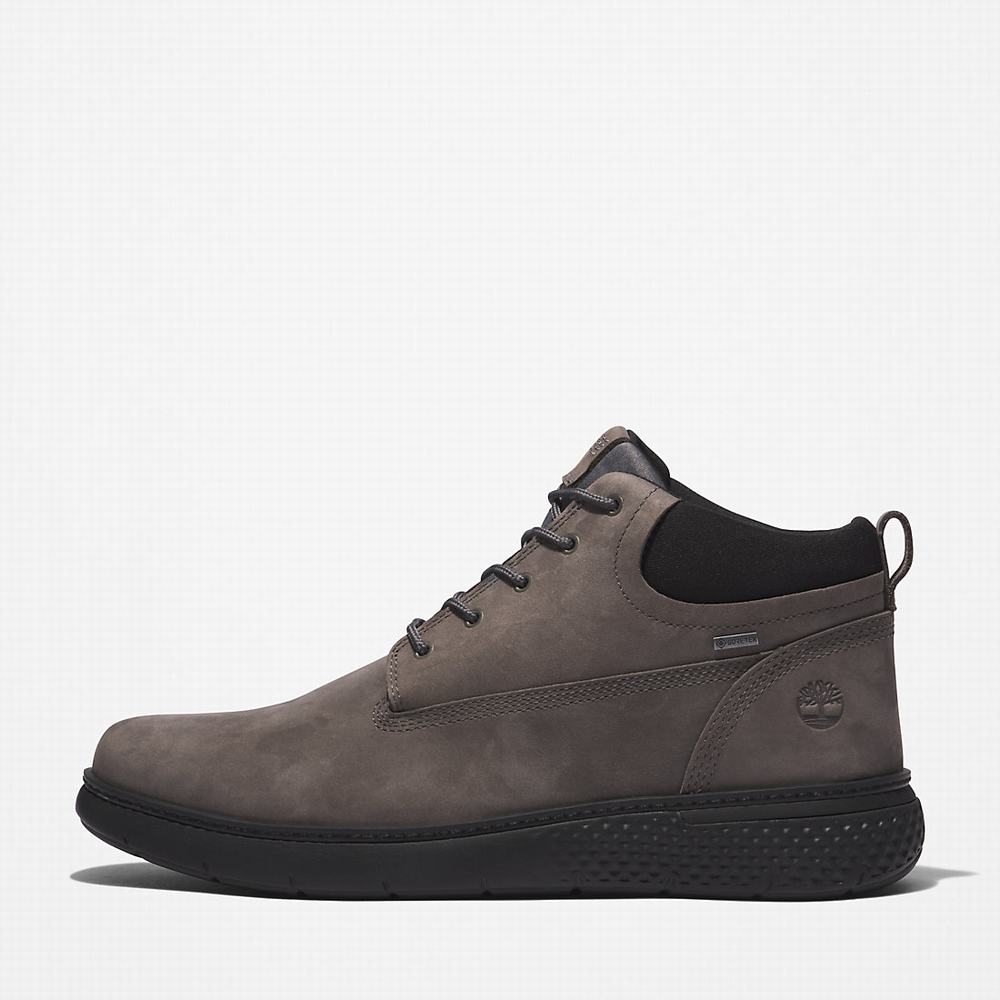 Pánské Kotníkové Boty Timberland Cross Mark Gore-Tex® Chukka Šedé | TI01758-542