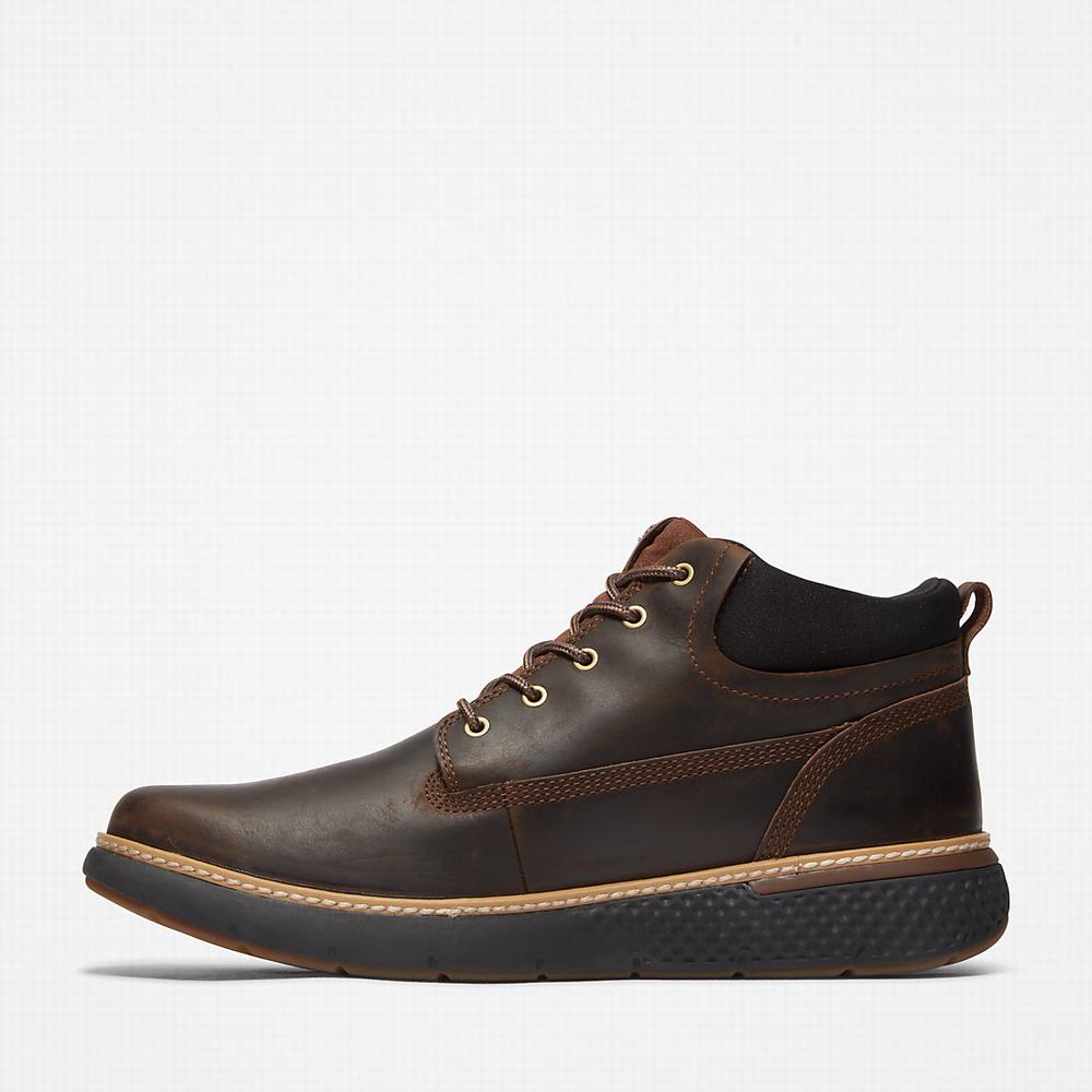 Pánské Kotníkové Boty Timberland Cross Mark Gore-Tex® Chukka Tmavě Hnědé | TI10276-370