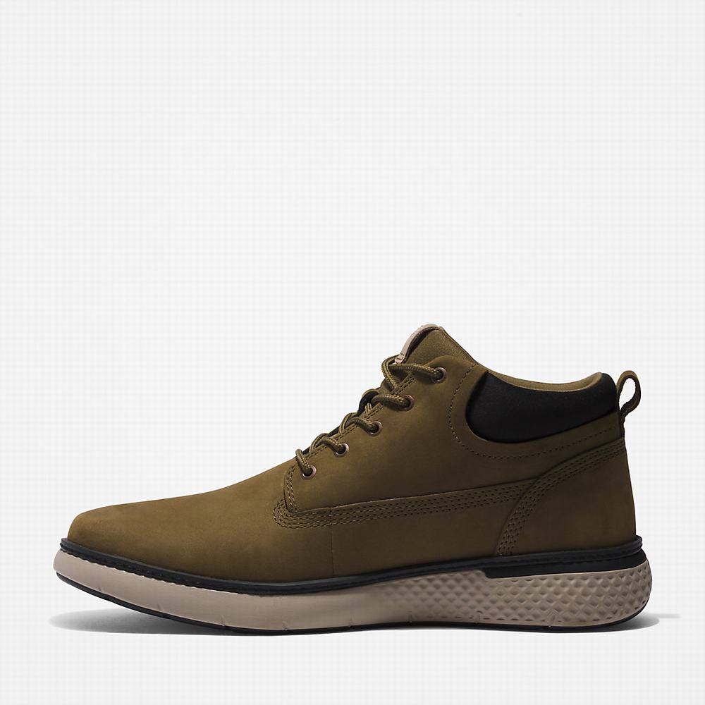 Pánské Kotníkové Boty Timberland Cross Mark Chukka Zelene | TI48513-163