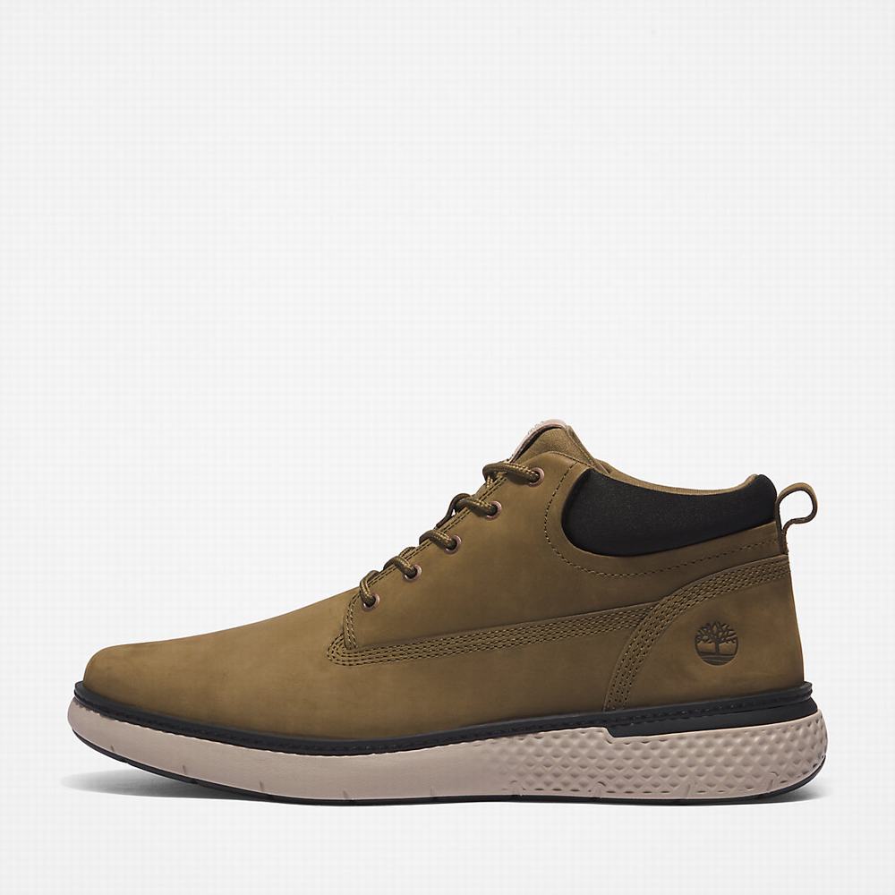 Pánské Kotníkové Boty Timberland Cross Mark Chukka Zelene | TI48513-163