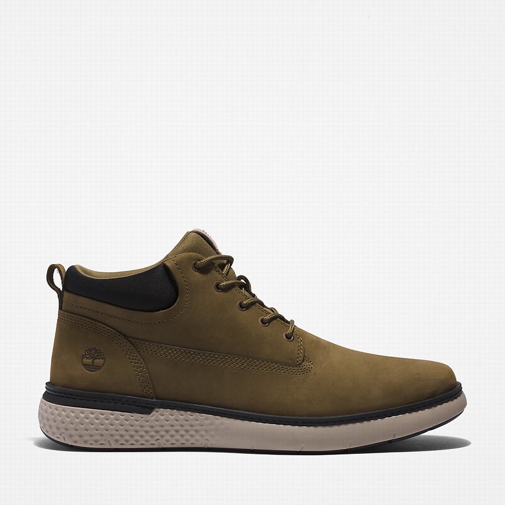 Pánské Kotníkové Boty Timberland Cross Mark Chukka Zelene | TI48513-163