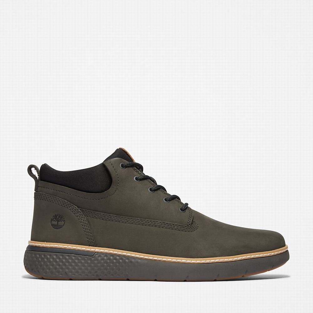 Pánské Kotníkové Boty Timberland Cross Mark Chukka Tmavě Zelene | TI63892-602
