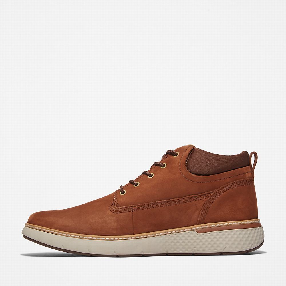 Pánské Kotníkové Boty Timberland Cross Mark Chukka Hnědé | TI69408-062
