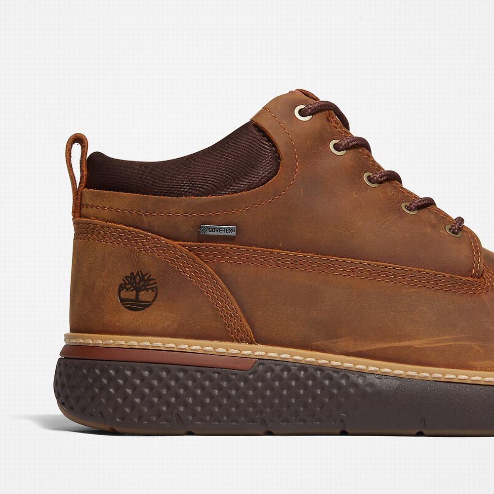 Pánské Kotníkové Boty Timberland Cross Mark Gore-Tex® Chukka Hnědé | TI85490-026