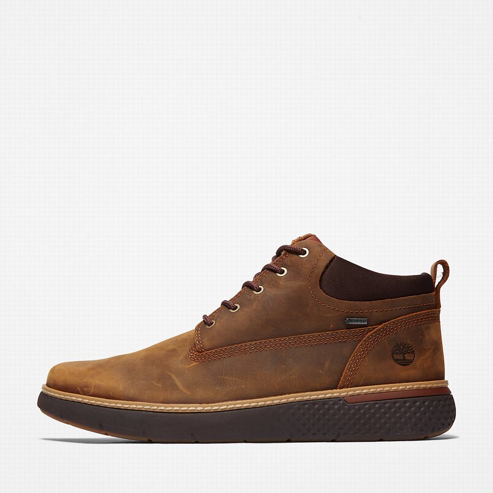 Pánské Kotníkové Boty Timberland Cross Mark Gore-Tex® Chukka Hnědé | TI85490-026