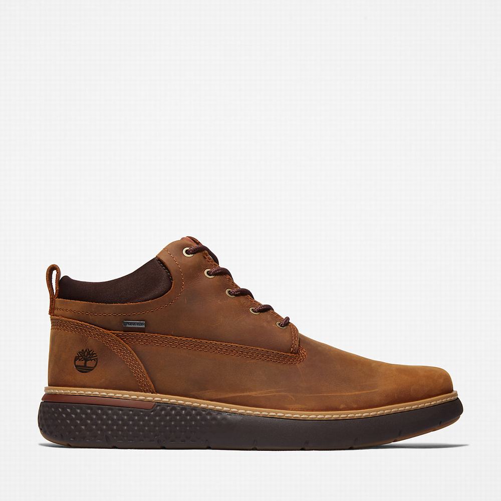 Pánské Kotníkové Boty Timberland Cross Mark Gore-Tex® Chukka Hnědé | TI85490-026