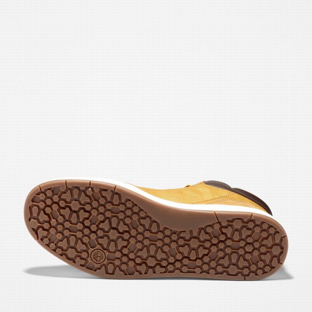Pánské Kotníkové Boty Timberland Davis Square Leather/Fabric Chukka Hnědé | TI28605-537