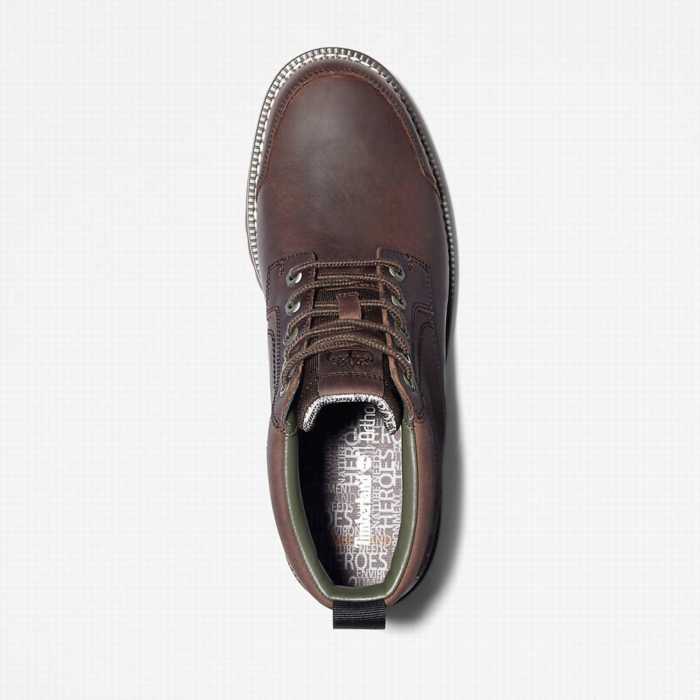 Pánské Kotníkové Boty Timberland Larchmont II Leather Chukka Tmavě Hnědé | TI63254-175