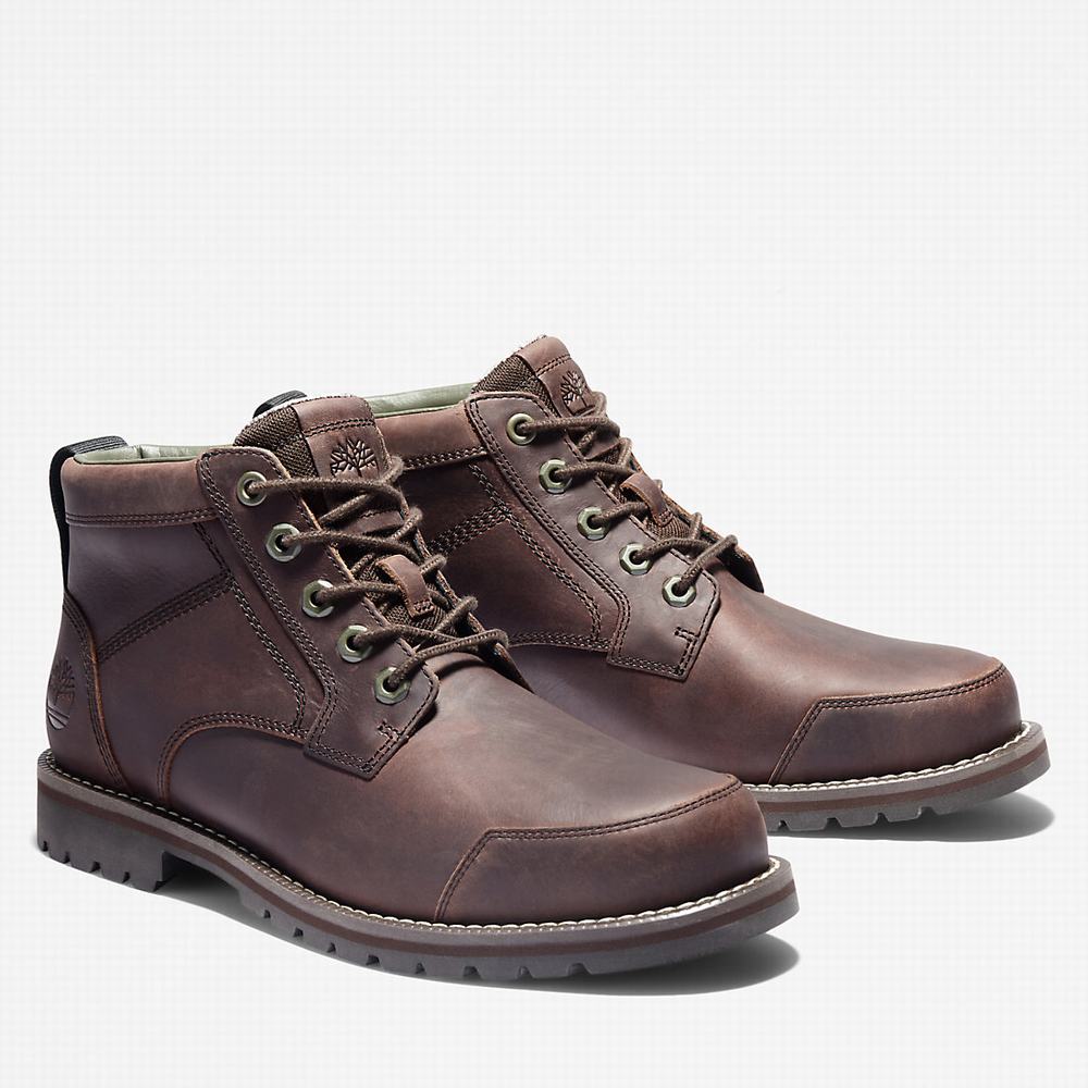 Pánské Kotníkové Boty Timberland Larchmont II Leather Chukka Tmavě Hnědé | TI63254-175