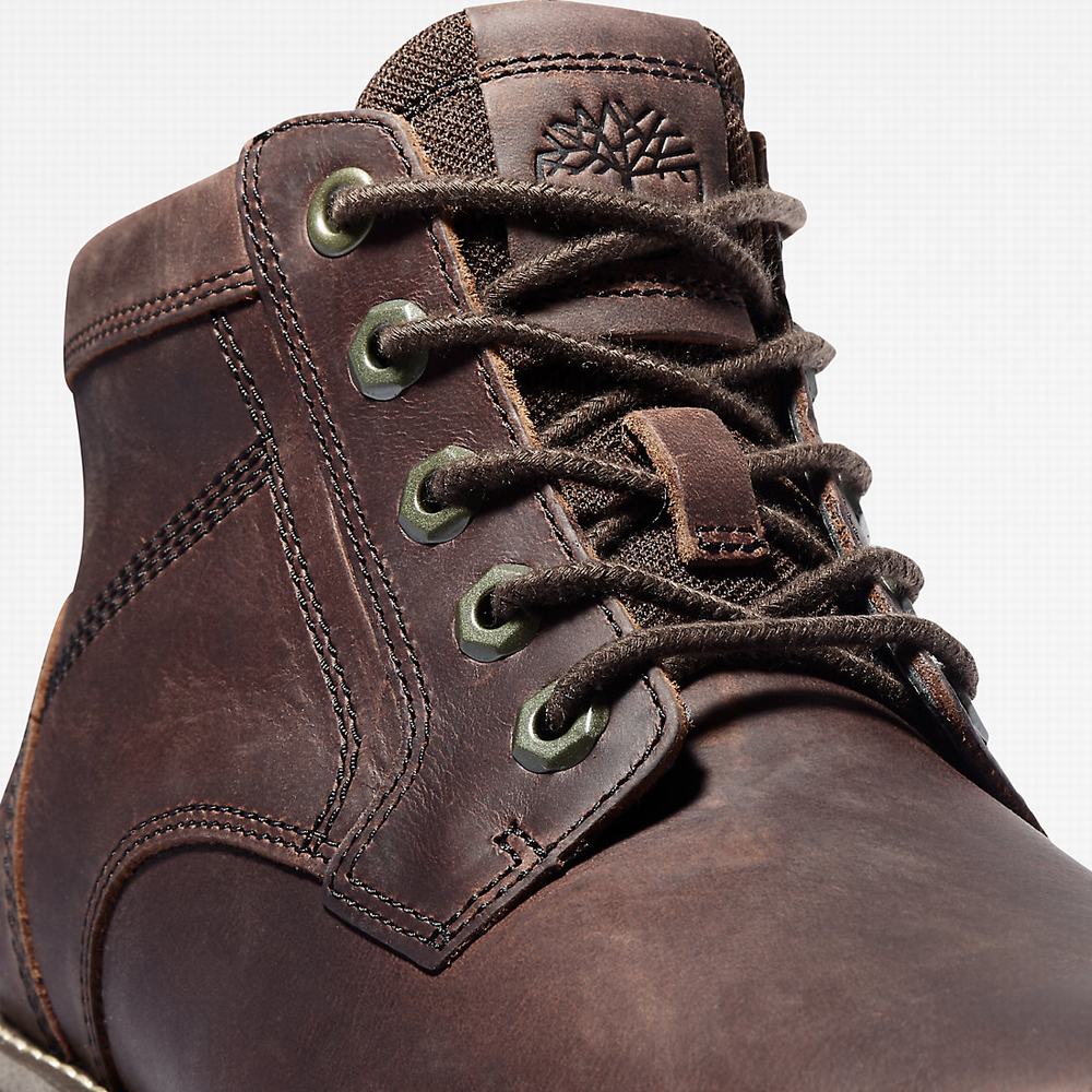 Pánské Kotníkové Boty Timberland Larchmont II Leather Chukka Tmavě Hnědé | TI63254-175