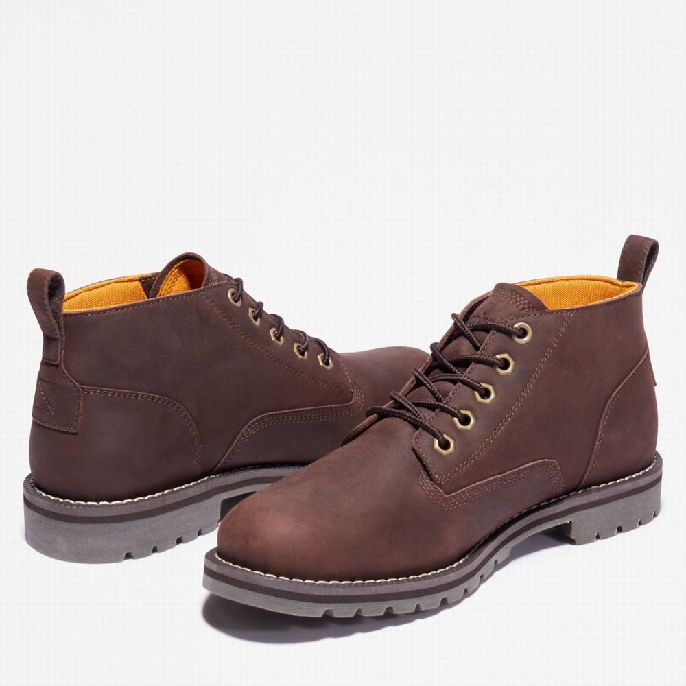 Pánské Kotníkové Boty Timberland Redwood Falls Waterproof Chukka Tmavě Hnědé | TI65049-396