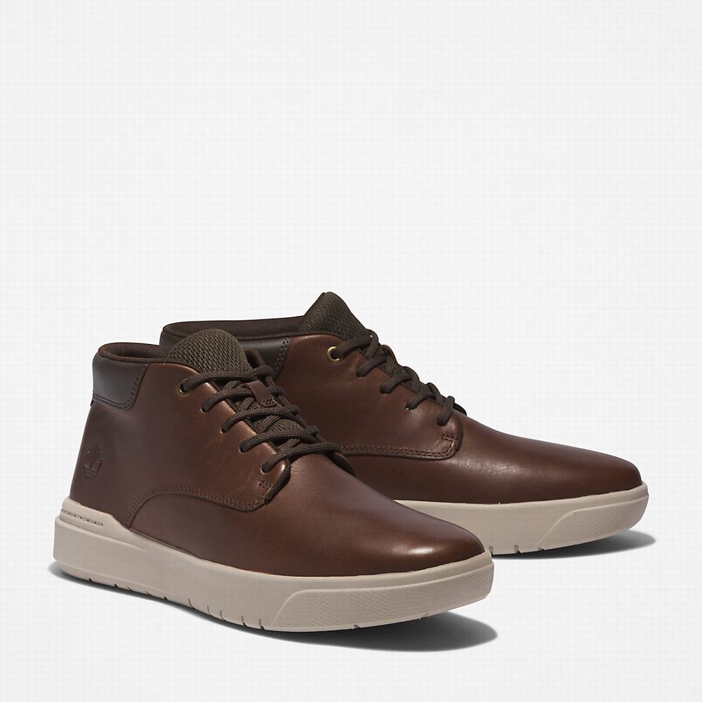 Pánské Kotníkové Boty Timberland Seneca Bay Chukka Hnědé | TI09573-487