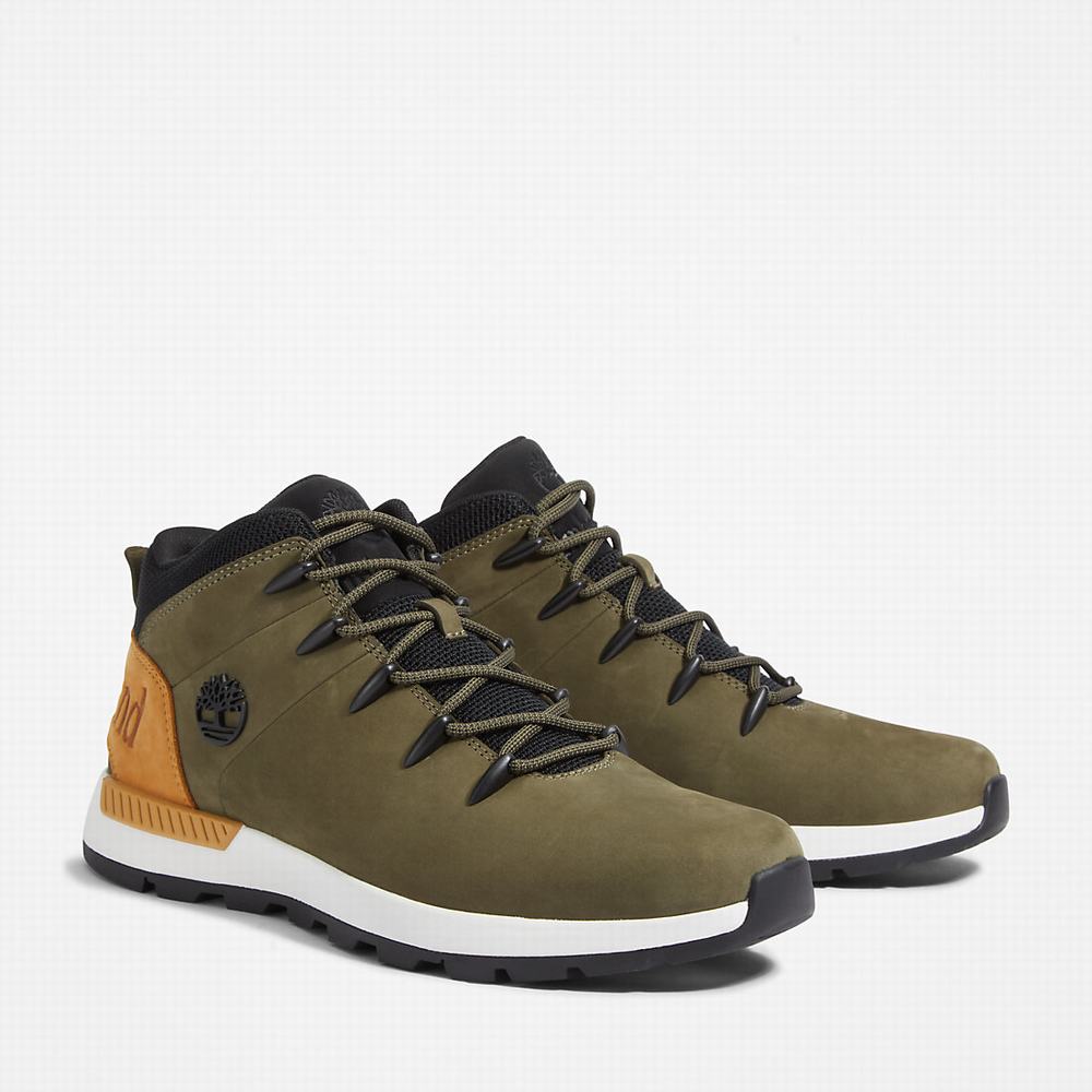 Pánské Kotníkové Boty Timberland Sprint Trekker Chukka Zelene | TI94536-760