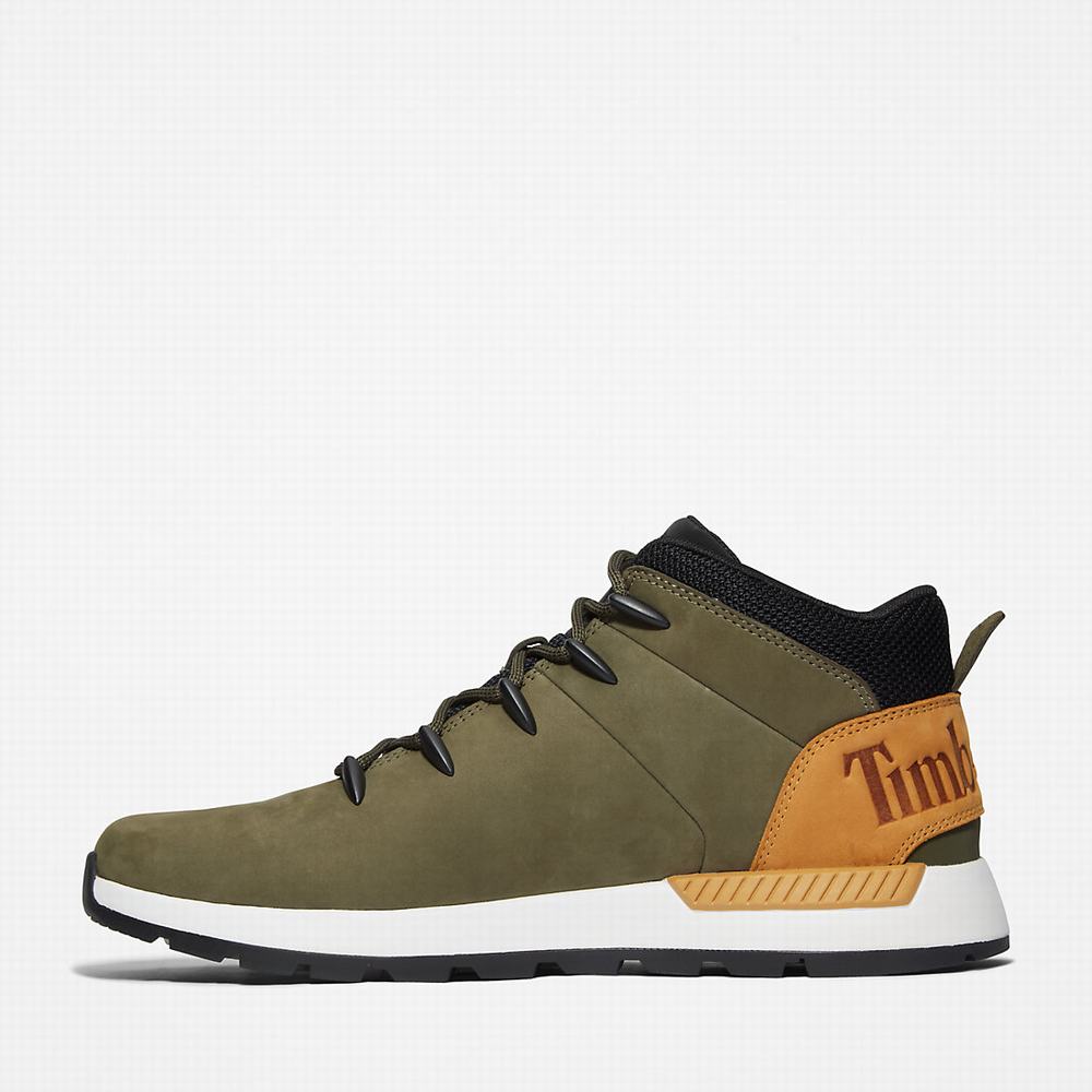 Pánské Kotníkové Boty Timberland Sprint Trekker Chukka Zelene | TI94536-760