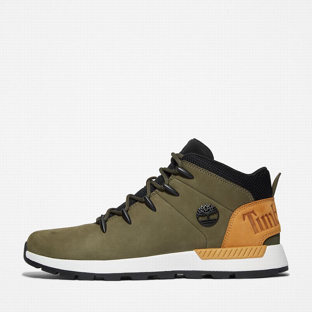 Pánské Kotníkové Boty Timberland Sprint Trekker Chukka Zelene | TI94536-760