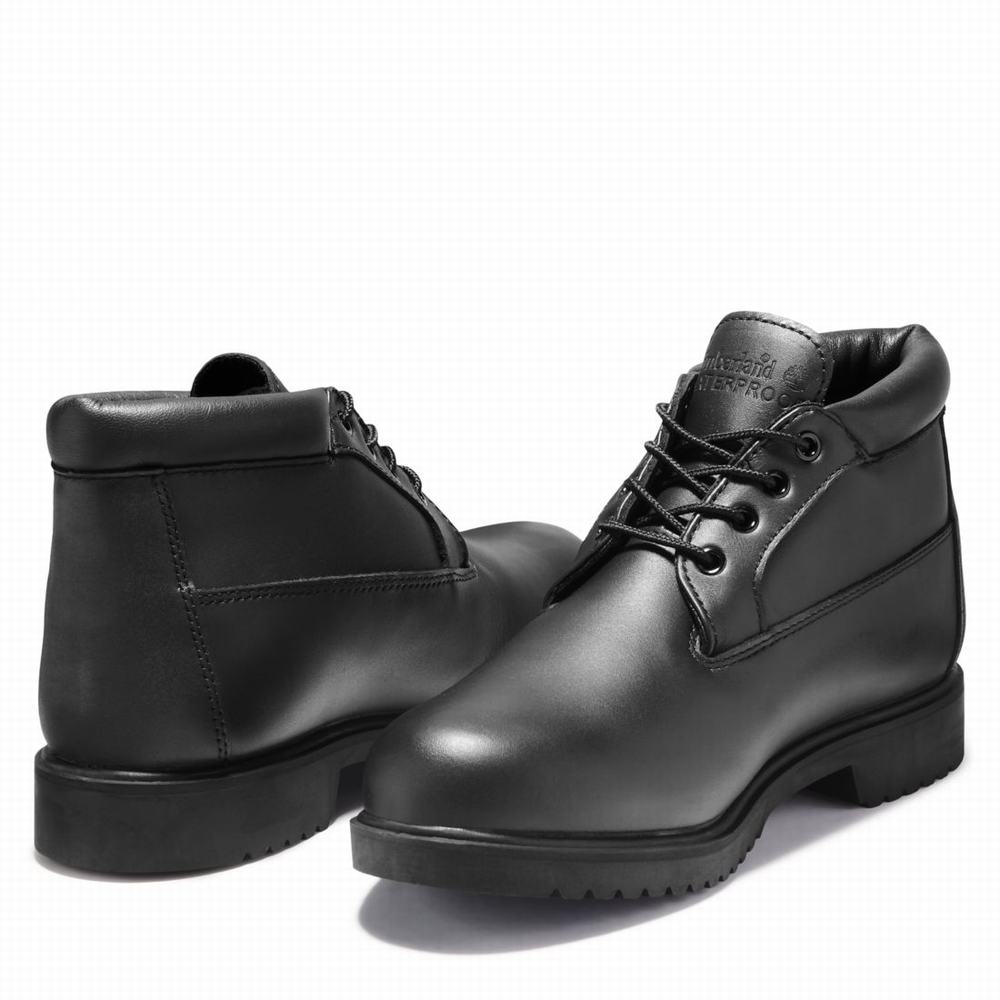 Pánské Kotníkové Boty Timberland TBL® 1973 Newman Waterproof Chukka Černé | TI42015-850