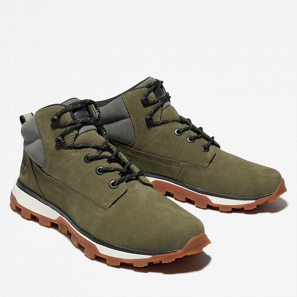 Pánské Kotníkové Boty Timberland Treeline Chukka Tmavě Zelene | TI45691-548