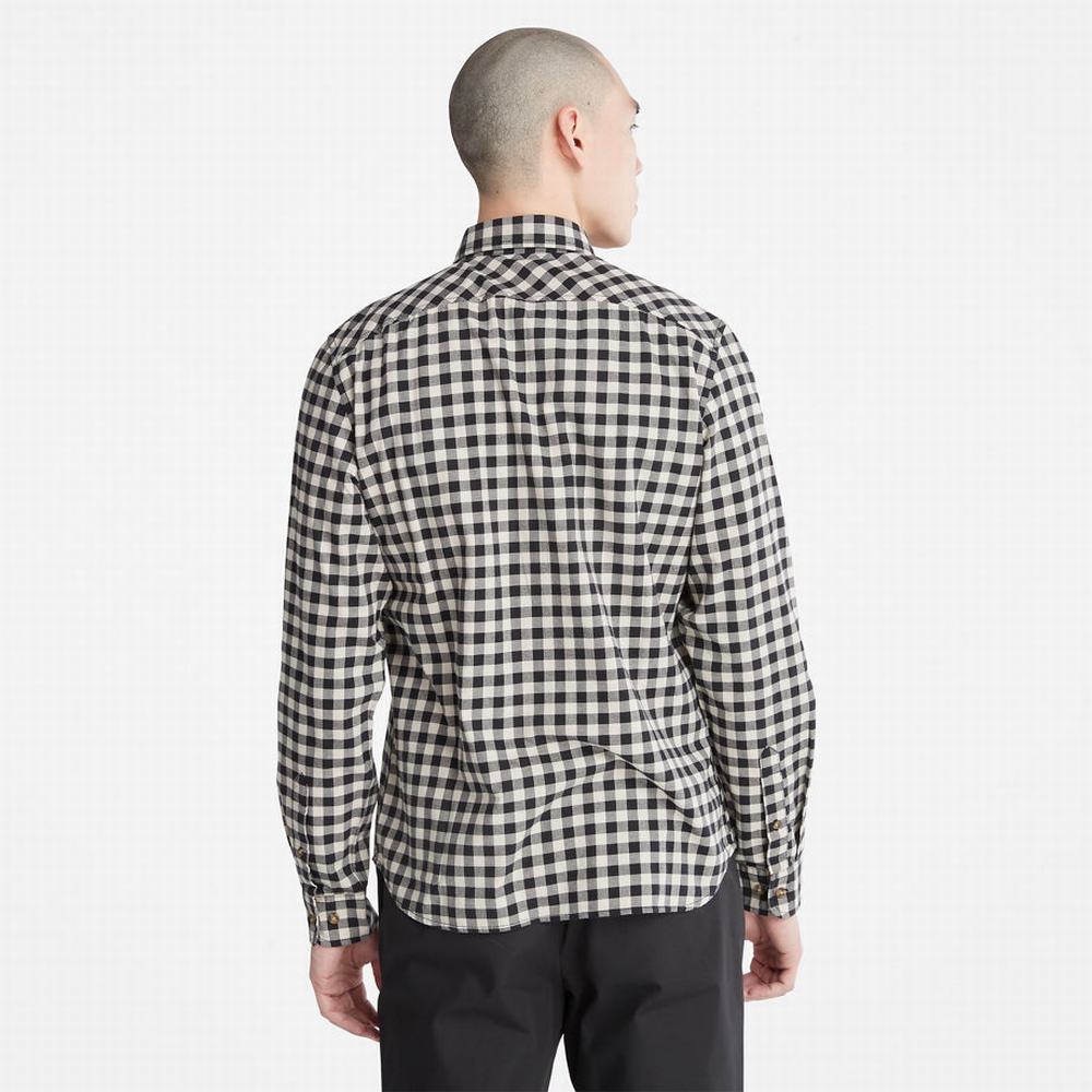 Pánské Košile Timberland Back River Check Šedé | TI57024-395