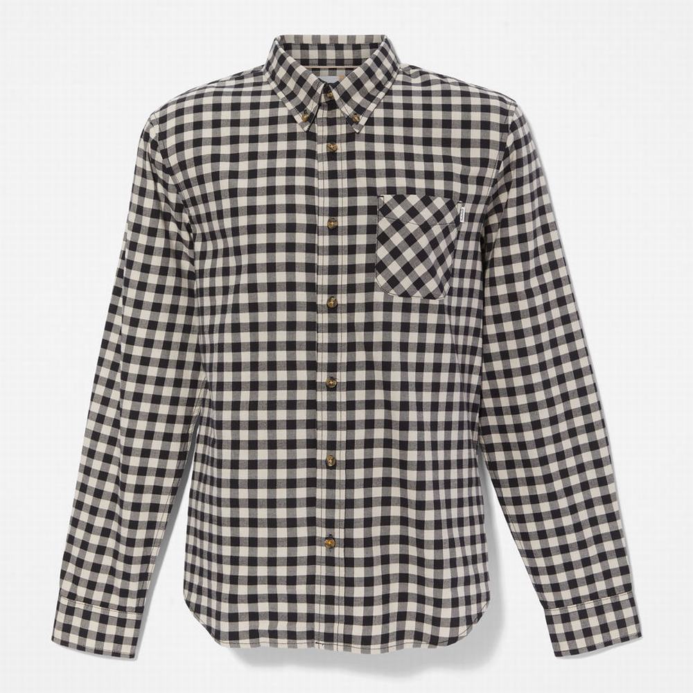 Pánské Košile Timberland Back River Check Šedé | TI57024-395
