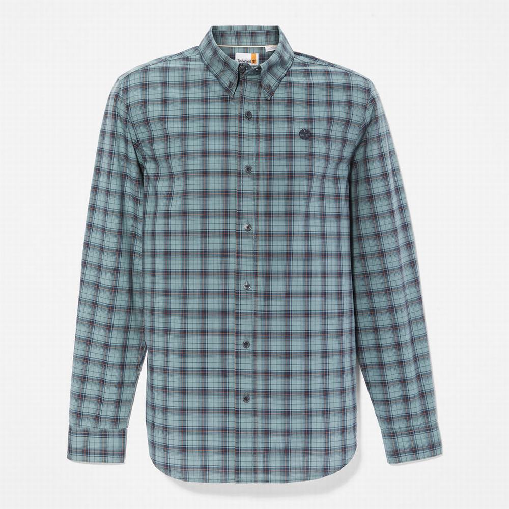 Pánské Košile Timberland Eastham River Stretch Check Zelene | TI51468-206
