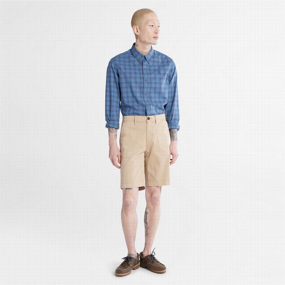 Pánské Košile Timberland Eastham River Stretch Check Blankyt | TI87543-203
