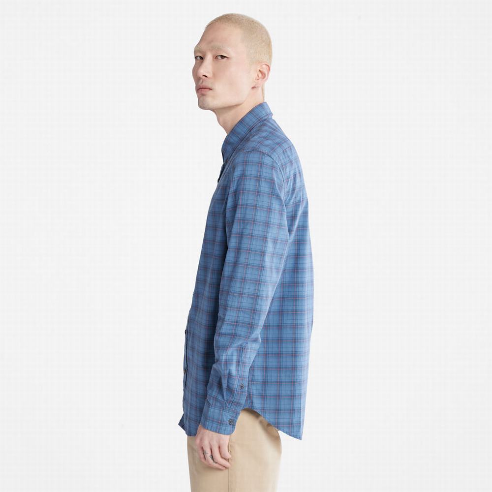 Pánské Košile Timberland Eastham River Stretch Check Blankyt | TI87543-203