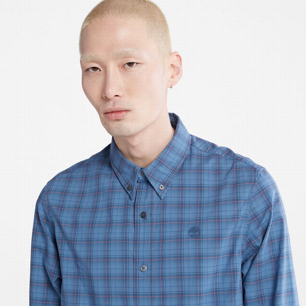 Pánské Košile Timberland Eastham River Stretch Check Blankyt | TI87543-203