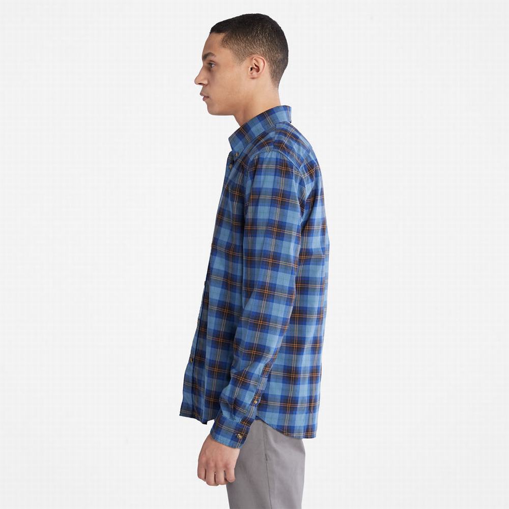 Pánské Košile Timberland Eastham River Stretch Checked Blankyt | TI91265-234