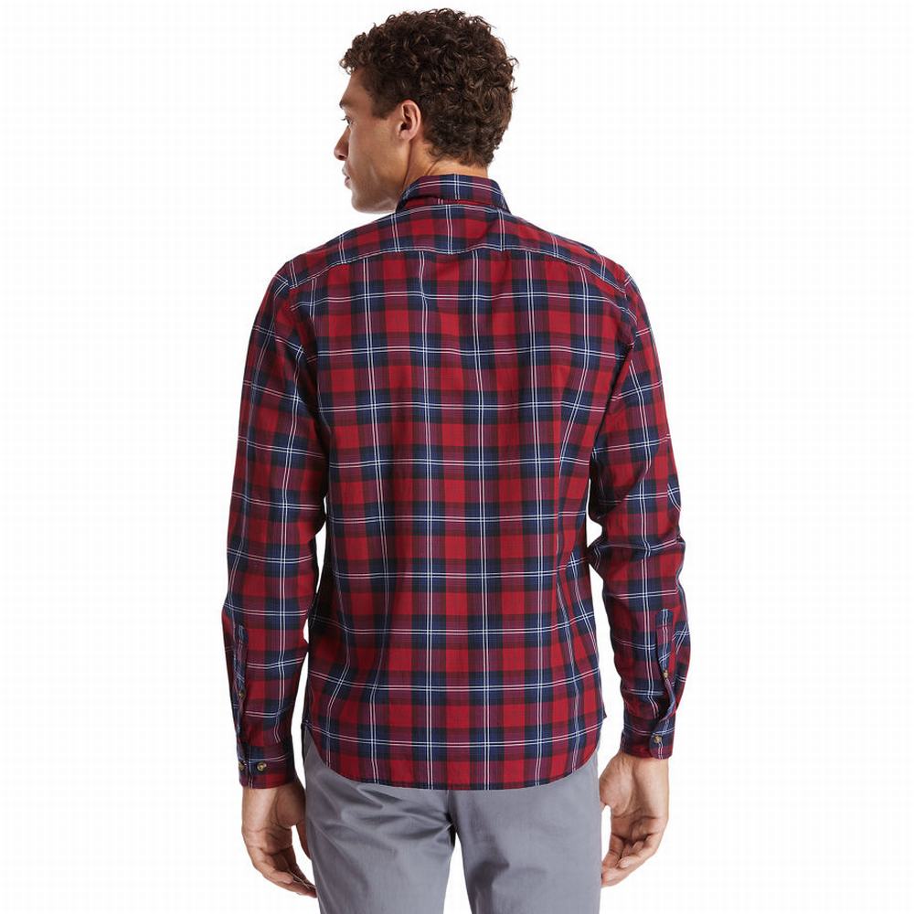 Pánské Košile Timberland Eastham River Tartan Červené | TI08439-261