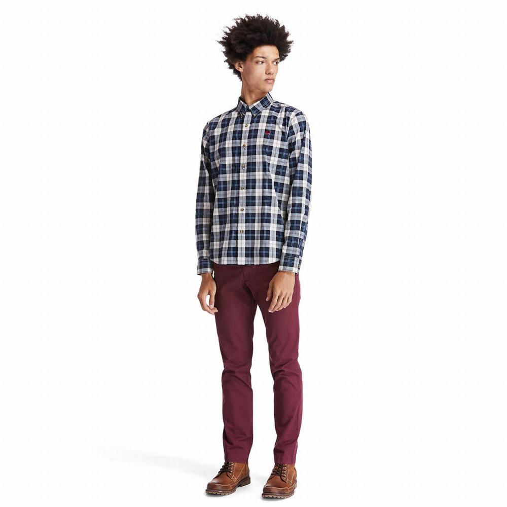 Pánské Košile Timberland Eastham River Tartan Béžový | TI09624-063