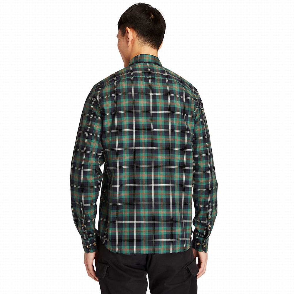 Pánské Košile Timberland Eastham River Tartan Zelene | TI10259-326