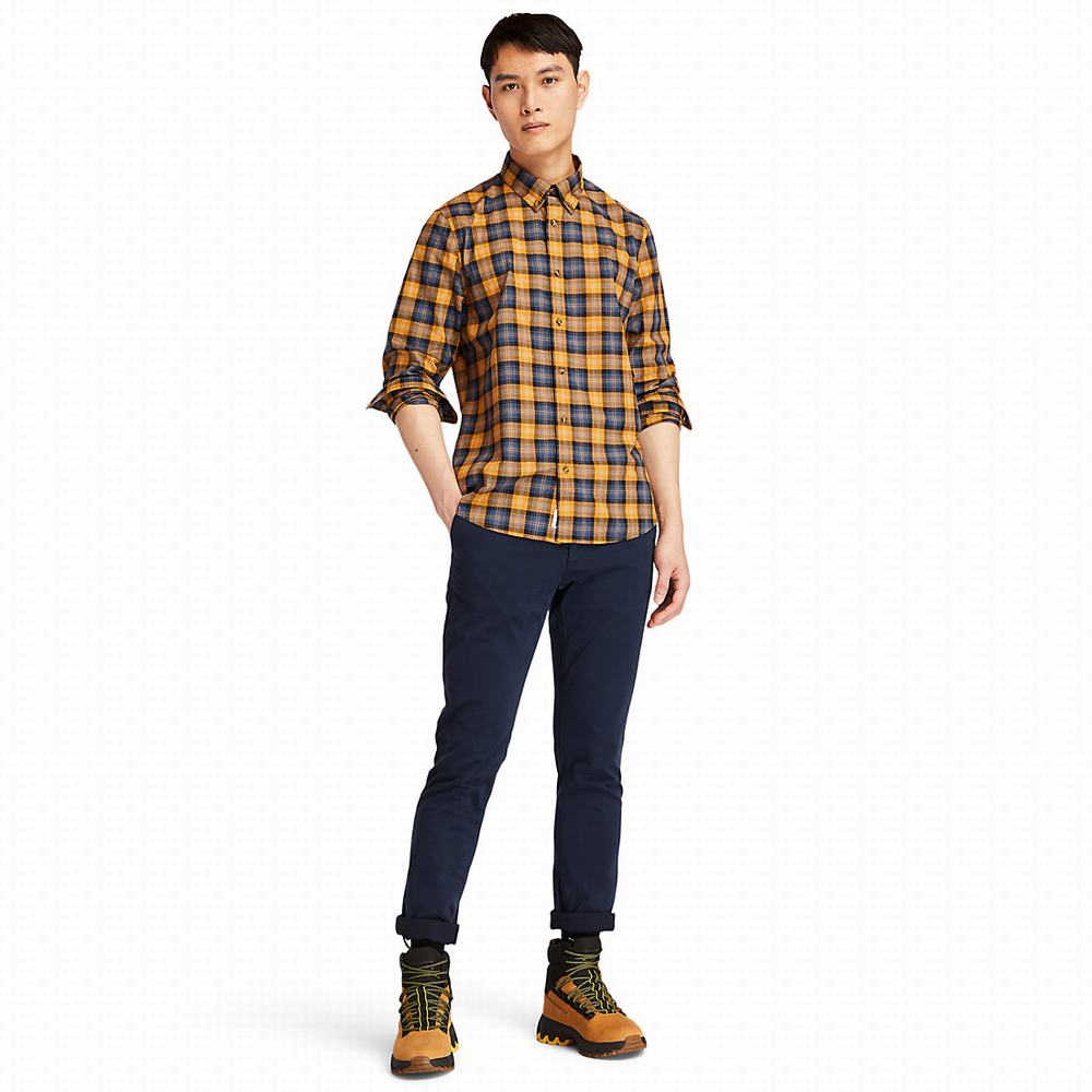 Pánské Košile Timberland Eastham River Tartan Žluté | TI89405-153