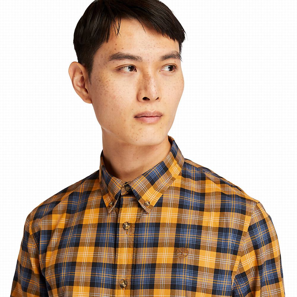 Pánské Košile Timberland Eastham River Tartan Žluté | TI89405-153