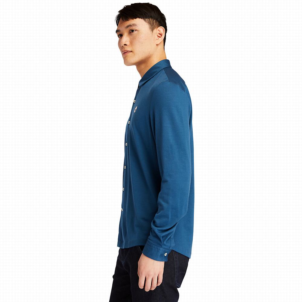 Pánské Košile Timberland Eco-ready Blankyt | TI65032-627