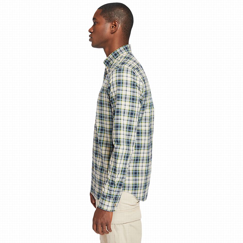 Pánské Košile Timberland Essential Check Béžový | TI46592-234